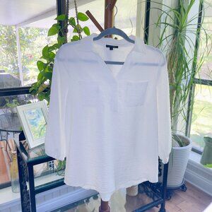 Stitch Fix Papermoon Marlowe Clip Dot Woven Top White – Size S